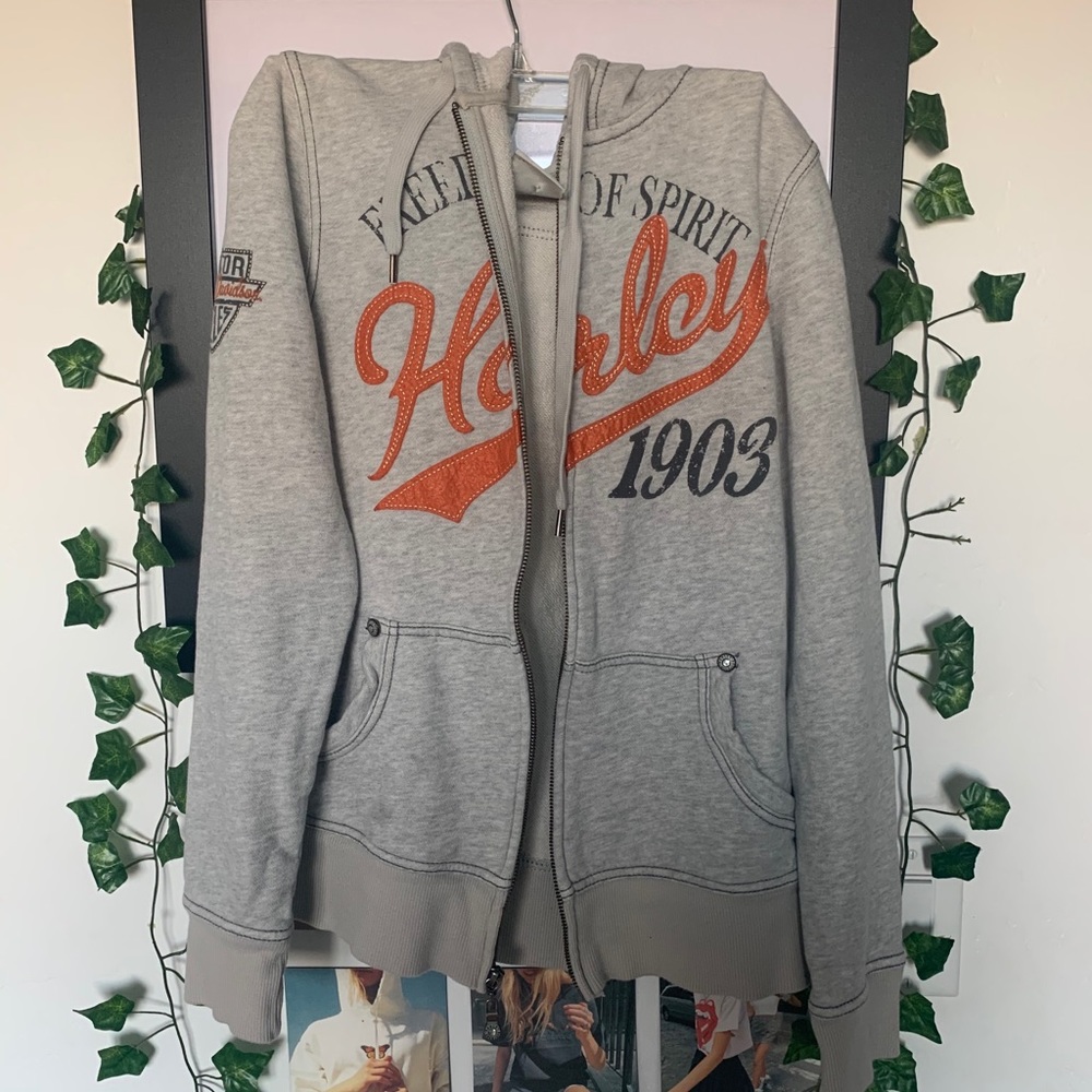 VINTAGE HARLEY DAVIDSON ZIP-UP